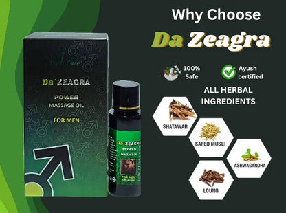 Da Zeagra Power Massage Oil For Men